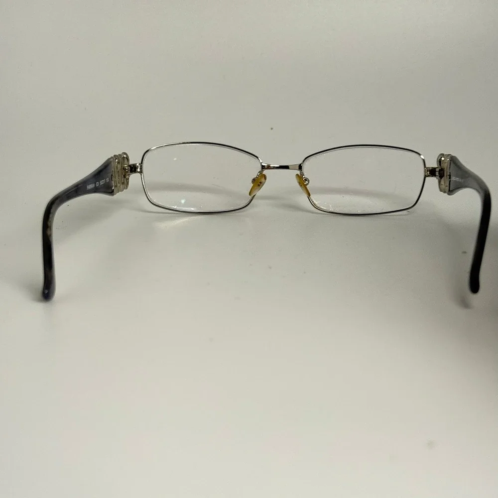 Linea Roma Farrah C3 Silver Crystal Rectangle Eyeglass Frames 52-17-130